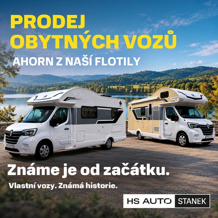 Prodej obytných vozů AHORN z naší flotily – HS Auto Staněk